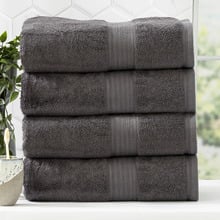 Marisse Bamboo & Cotton Bathroom Towels (Set of 4)